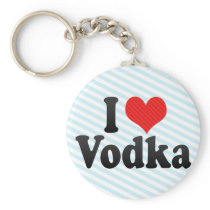 I Love Vodka Keychains