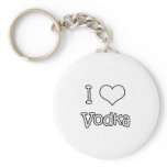 I Love Vodka keychains