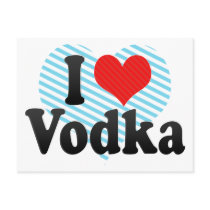 I Love Vodka Post Card