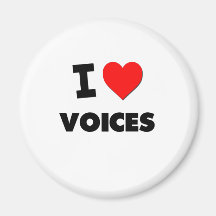 I love Voices Refrigerator Magnets