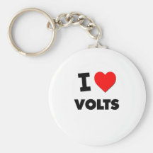 I love Volts Keychain