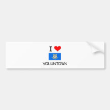 I Love Voluntown Connecticut Bumper Sticker