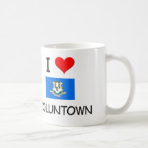 I Love Voluntown Connecticut Coffee Mugs