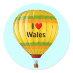 I Love Wales hot air balloon stickers