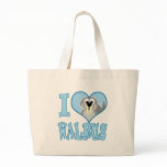 I Love walrus Canvas Bags