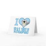 I Love walrus Greeting Cards