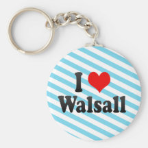 I Love Walsall, United Kingdom Key Chains