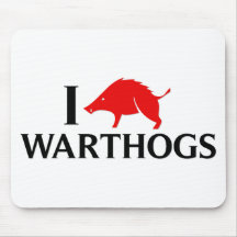 I Love Warthogs Mousepad