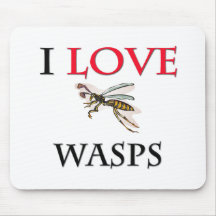 I Love Wasps Mouse Mats
