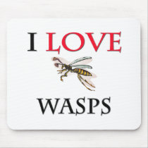 I Love Wasps Mouse Mats