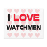 I LOVE WATCHMEN postcards