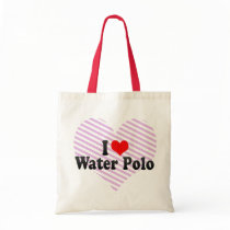 I Love Water Polo Tote Bag