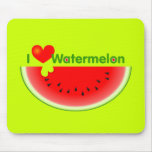 I Love Watermelon Mousepad
