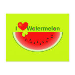 I Love Watermelon Postcard