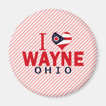 I love Wayne, Ohio Fridge Magnets