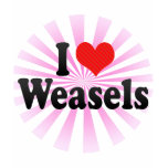 I Love Weasels t-shirts