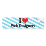 I Love Web Designers bumper stickers