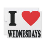 I love wednesdays icon invitations