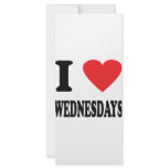 I love wednesdays icon rack cards
