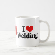 I Love Welding Coffee Mugs