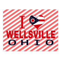 I love Wellsville, Ohio Post Card