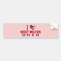 I love West Milton, Ohio Bumper Sticker