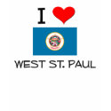 I Love West St. Paul Minnesota t-shirts