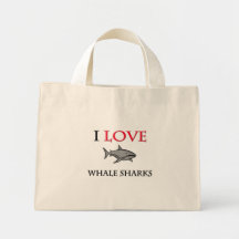 I Love Whale Sharks Bag
