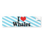I Love Whales bumper stickers