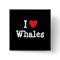 I love Whales heart custom personalised