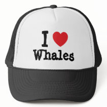 I love Whales heart custom personalised