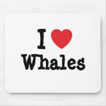 I love Whales heart custom personalised