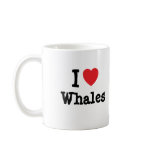 I love Whales heart custom personalised mugs