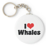 I Love Whales Keychain