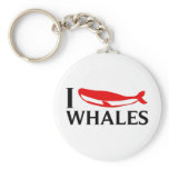I Love Whales keychains