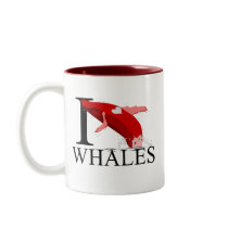 I Love Whales Mugs