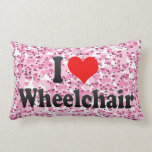 I love Wheelchair Throw Pillow