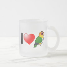 I Love White-bellied Parrots Coffee Mug