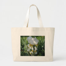 I Love White Irises Bag