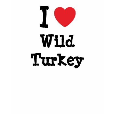 I love Wild Turkey heart T-Shirt by funnycustomtshirts