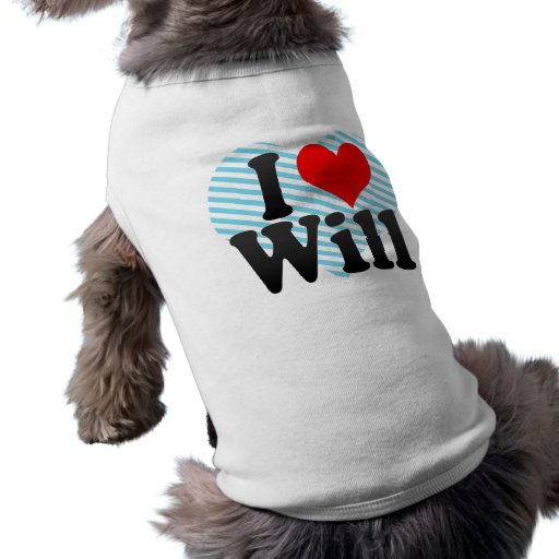 I love Will Doggie T Shirt