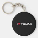 I LOVE WILLIAM KEYCHAIN