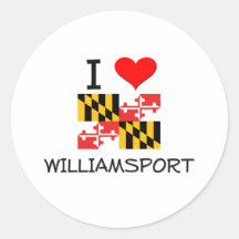 I Love Williamsport Maryland Sticker