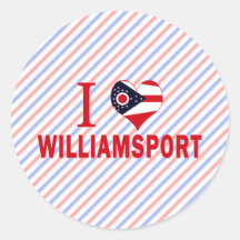 I love Williamsport, Ohio Sticker