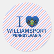 I Love Williamsport, PA Sticker
