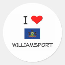 I Love Williamsport Pennsylvania Sticker