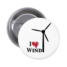 i love wind energy pinback button