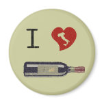 I Love Wine Magnets