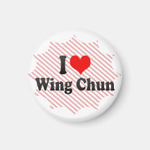 I love Wing Chun Fridge Magnets
