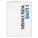 I Love Wisconsin Design Greeting Card